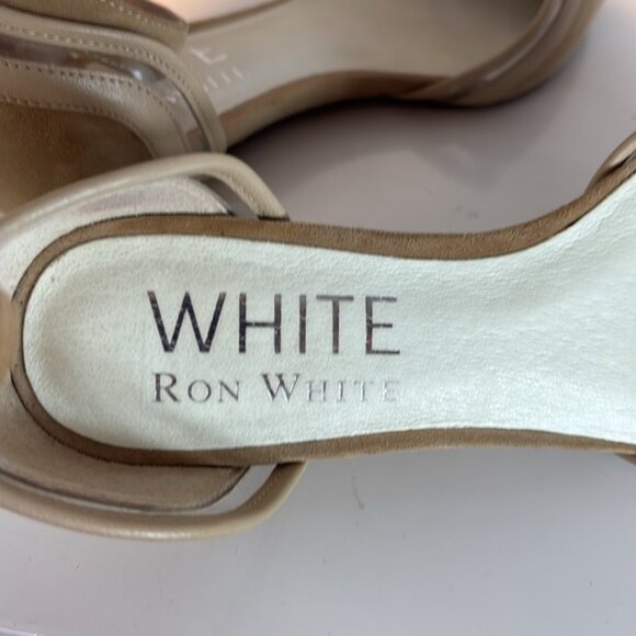 Ron White tan suede pointed flats with ankle strap size 6.5 - Picture 6 of 10